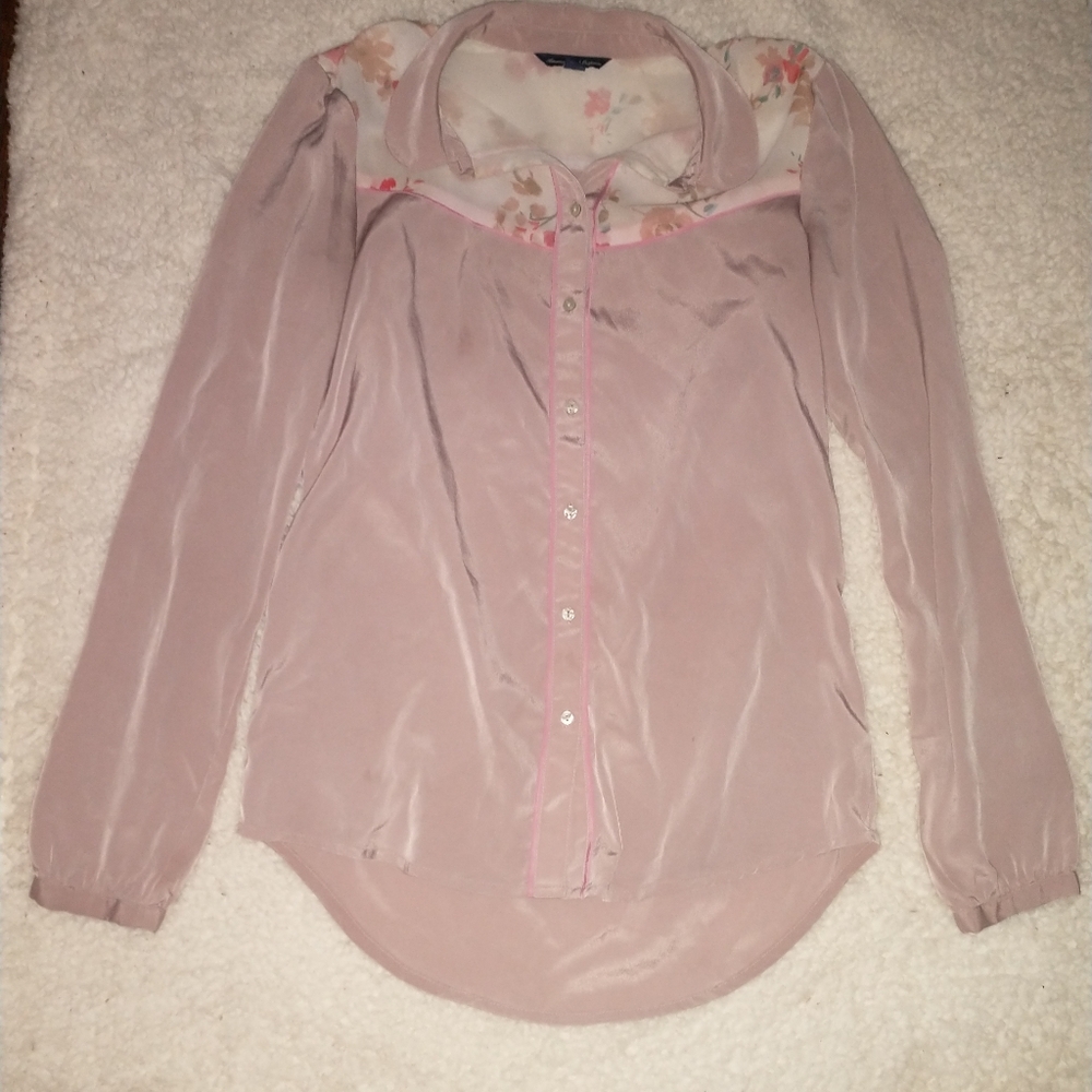 American Eagle vintage look blouse size XS